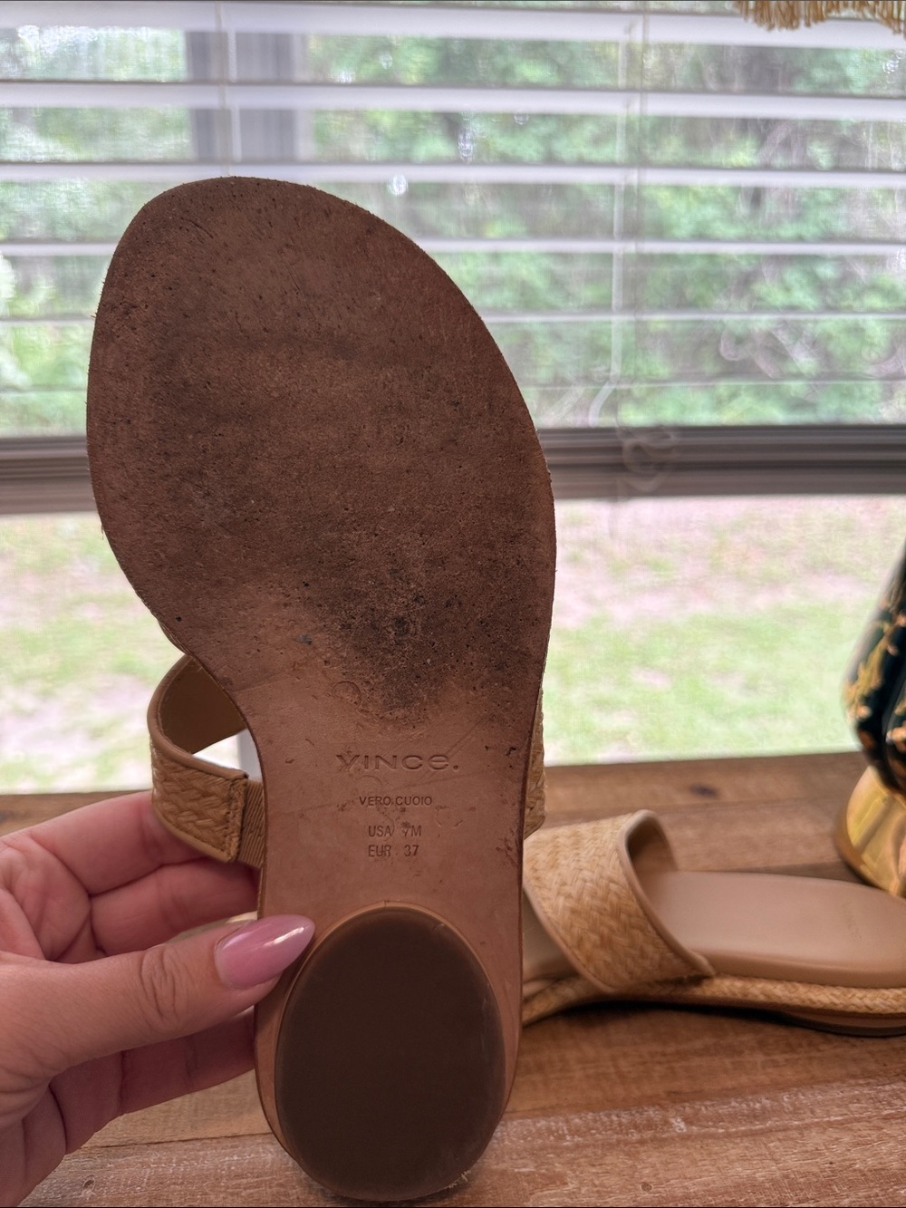 Vince Raffia Sandals - Picture 5 of 9